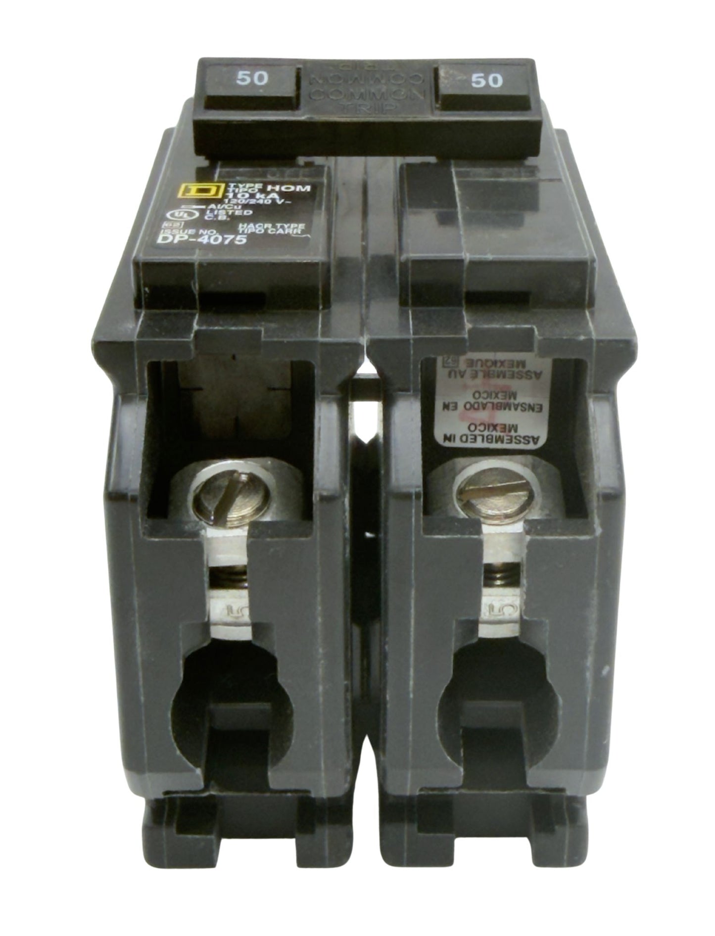 Square D HOM250 50 Amp 2-Pole Circuit Breaker – Plug-On, UL Listed, New