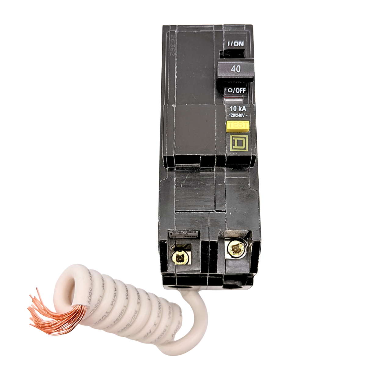 Square D QO240GFI 40 Amp 2-Pole GFCI Breaker, QO Plug-On Qwik-Gard – Hot Tub & Spa