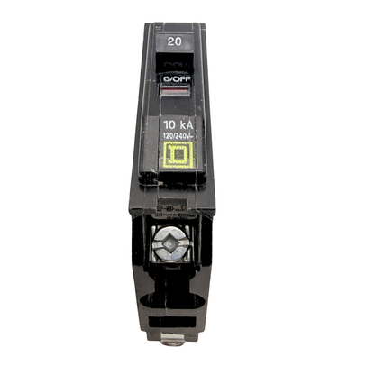 Square D QO120 20A 1-pole QO plug-on circuit breaker, view 3