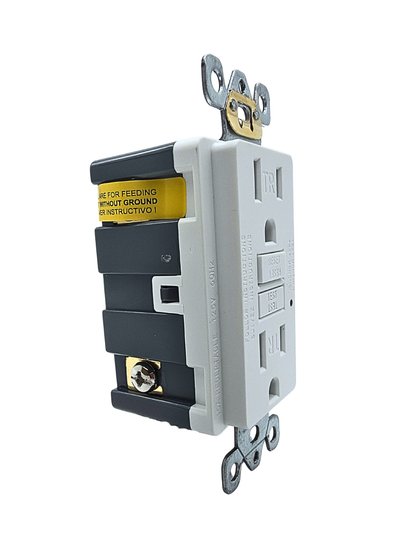 15 Amp GFCI Self-Test Tamper-Resistant Outlet – White | Residential Use