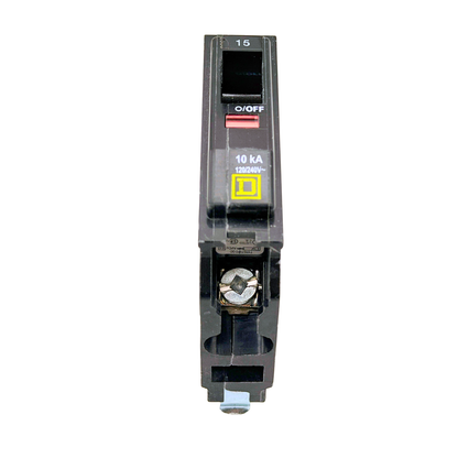 Square D QO115 15A 1-pole QO plug-on circuit breaker, view 3