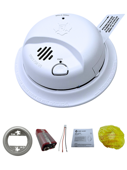 First Alert SMI100-AC  Smoke Detector & Alarm, AC Powered  Battery Backup-BRK0