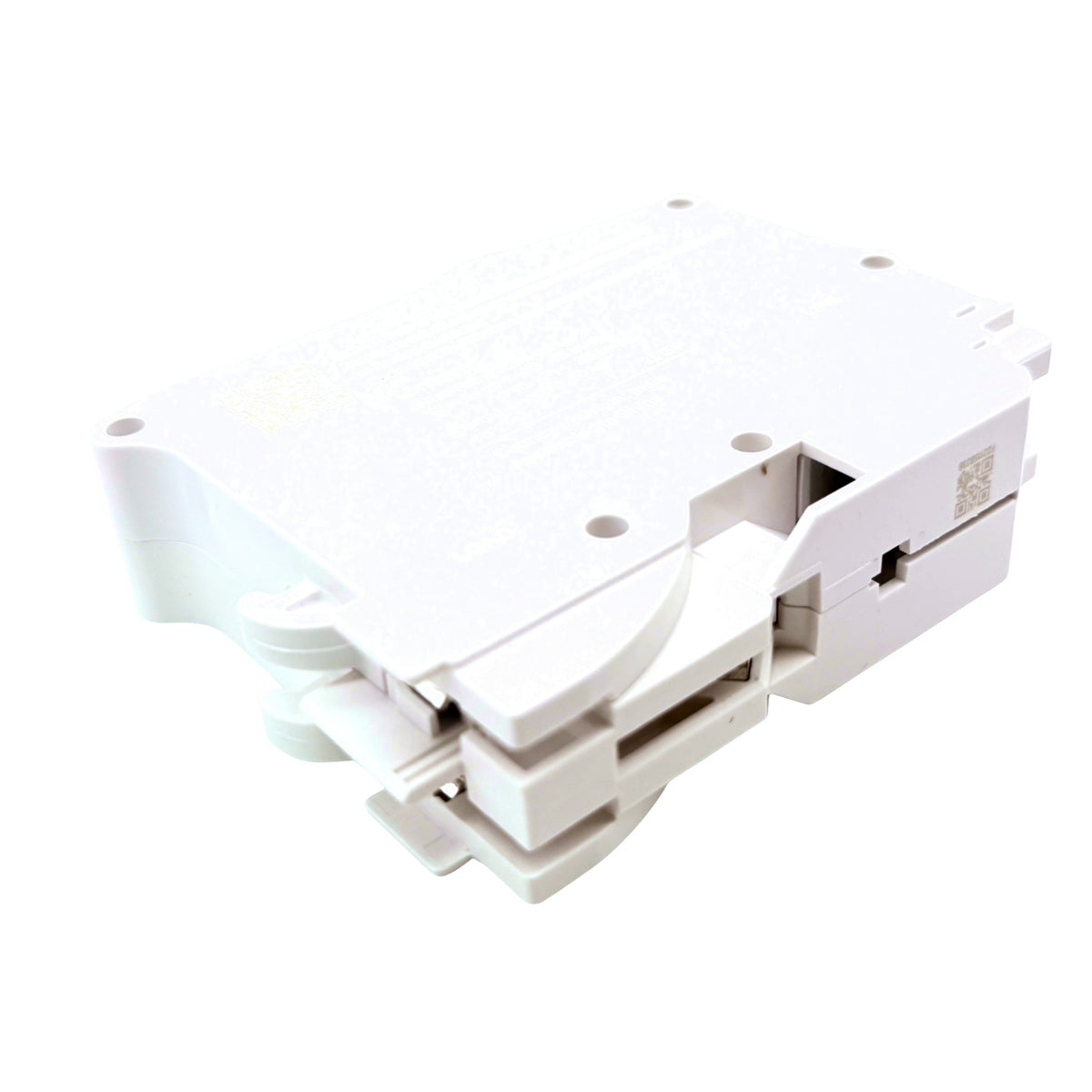 Leviton LB115-DFT 15A 1-pole dual function AFCI/GFCI plug-on circuit breaker, side view
