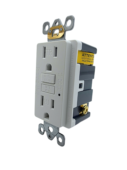 15 Amp GFCI Self-Test Tamper-Resistant Outlet – White | Residential Use